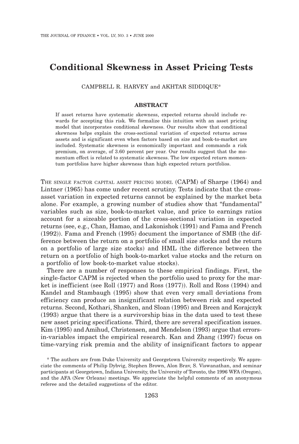 Conditional Skewness in Asset Pricing Tests