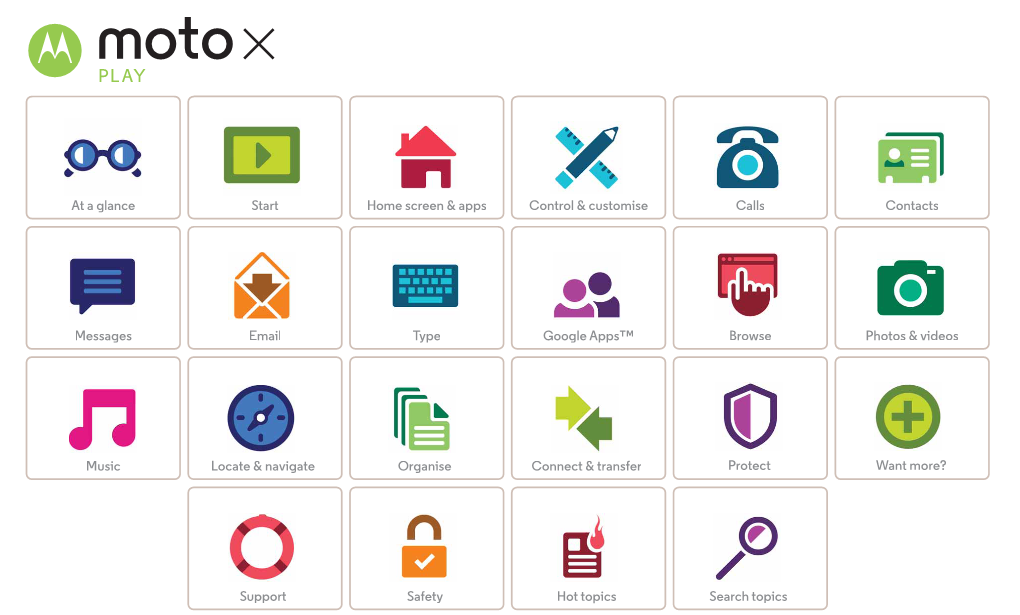 Moto X Play: Get PC Software, User Guides and Service & Repairs More At