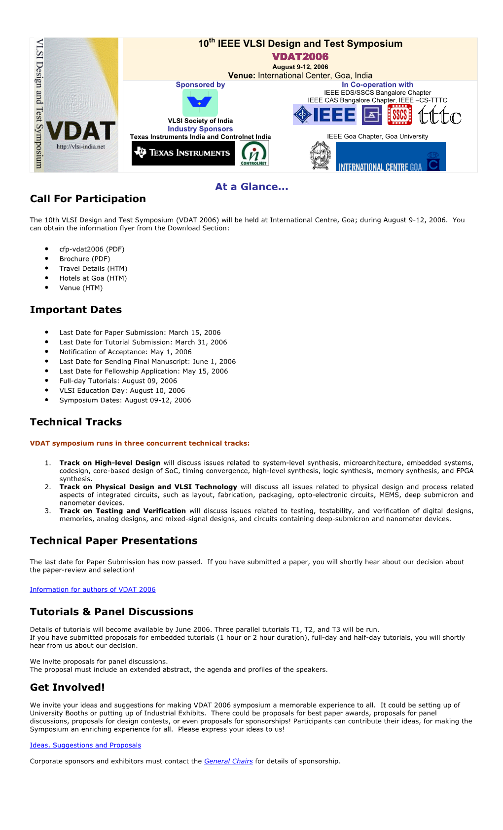 VLSI Design and Test Symposium