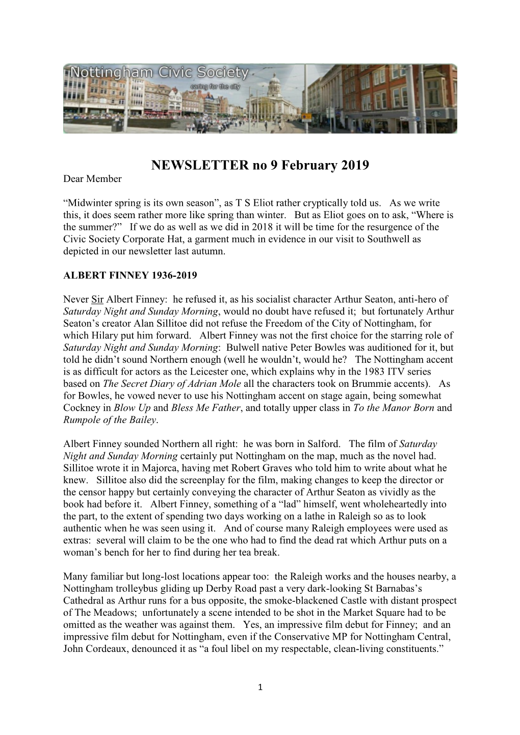 NEWSLETTER No 9 February 2019.Pdf