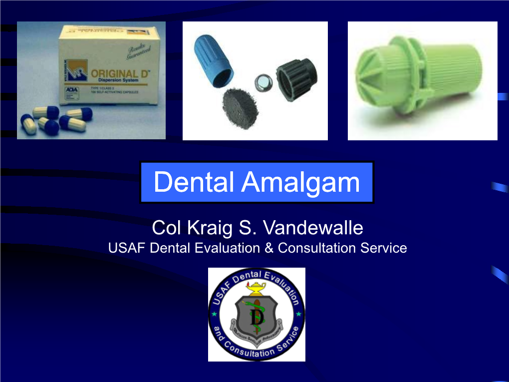 Dental Amalgam