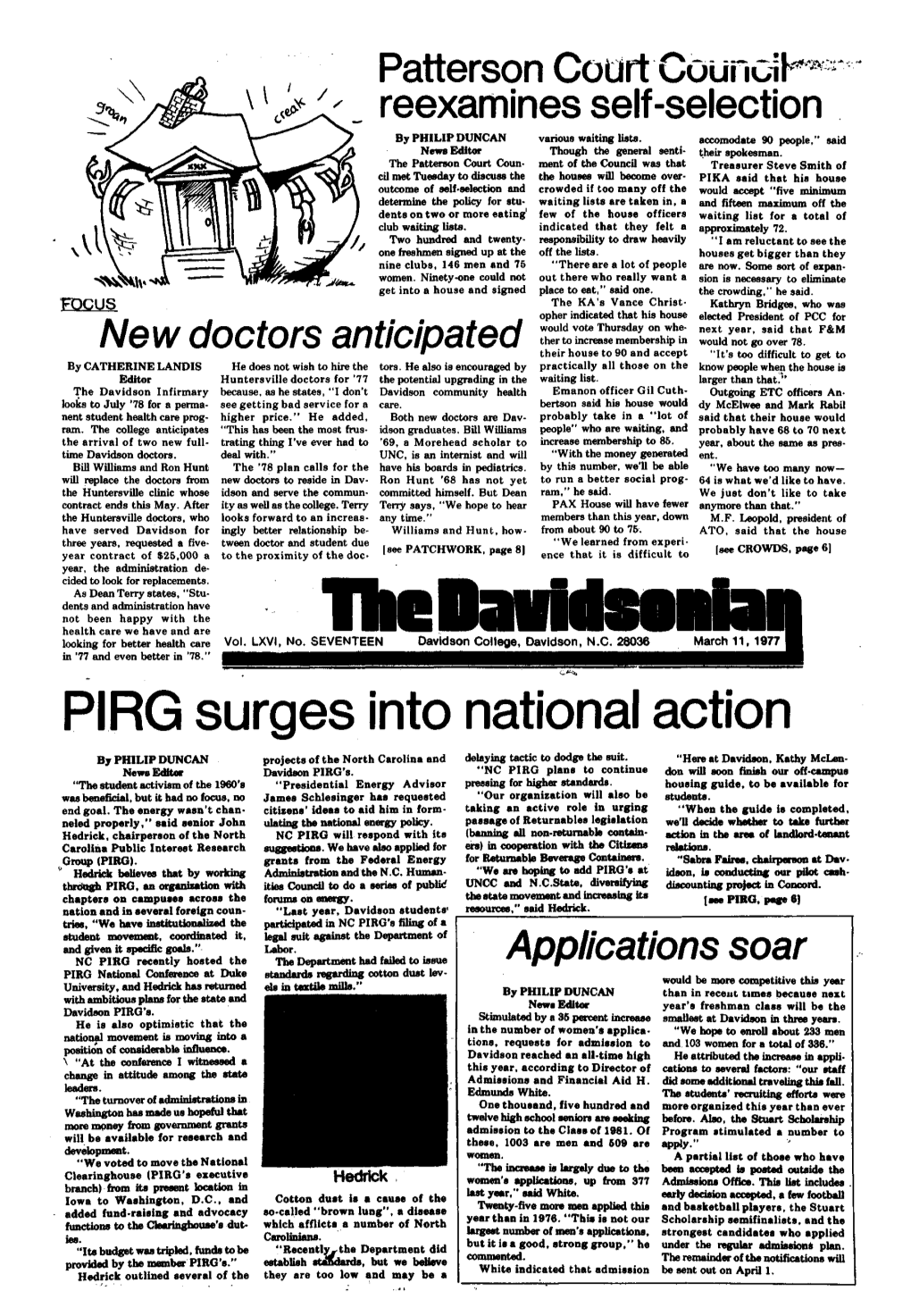 PIRG Surges Into National Action by PHILIP DUNCAN Projects of the North Carolina and Delaying Tactic to Dodge the Suit