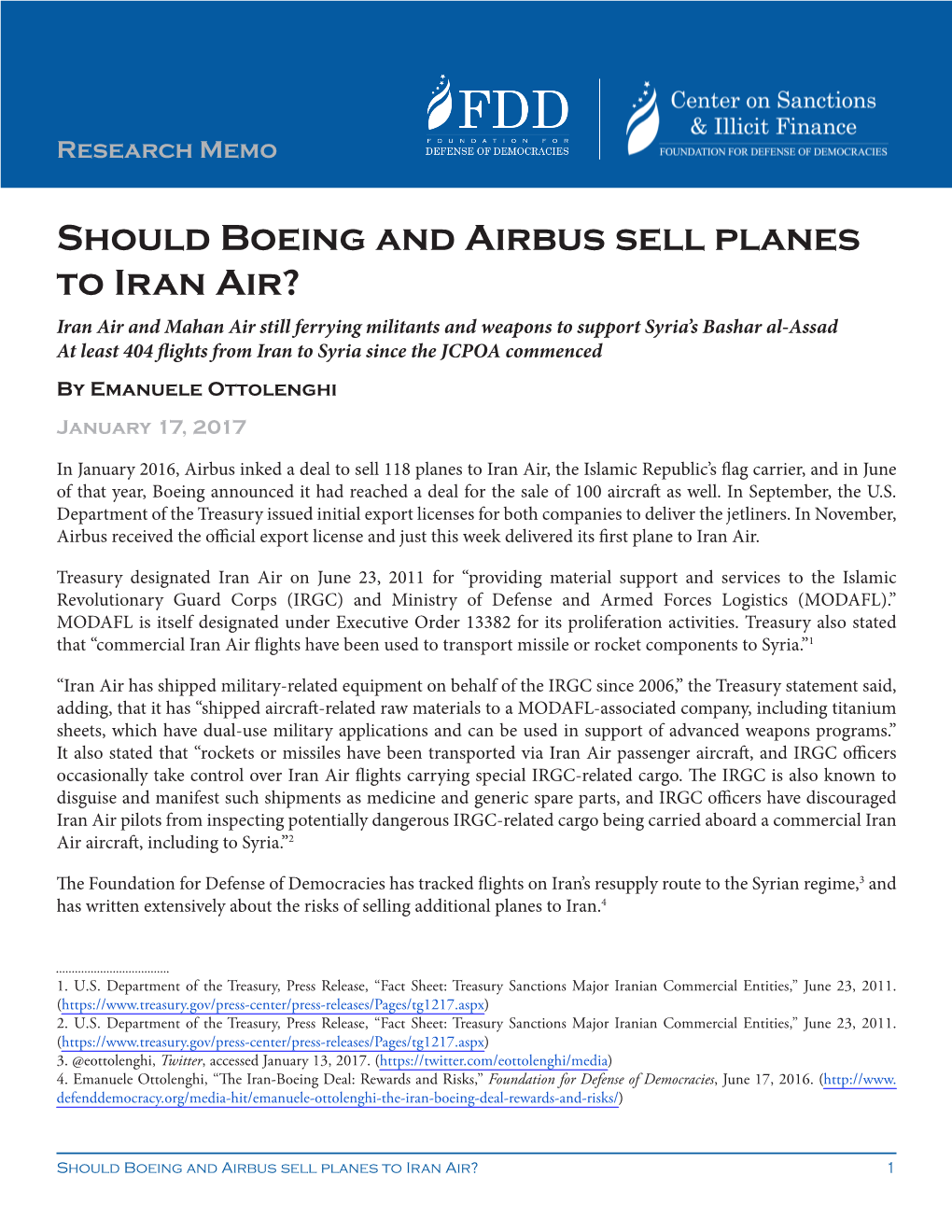 Should Boeing and Airbus Sell Planes to Iran Air?