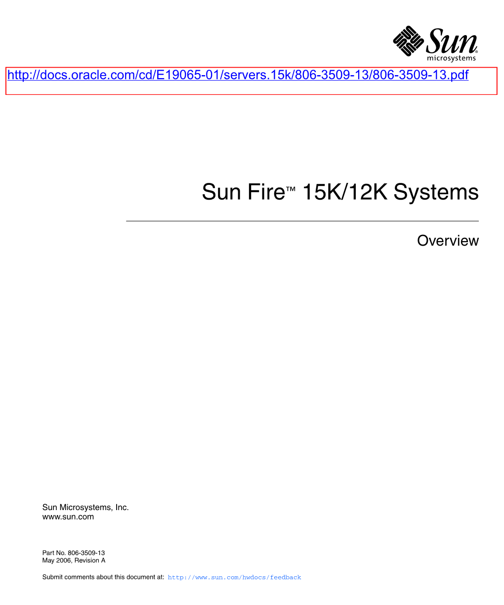 Sun Fire™ 15K/12K Systems