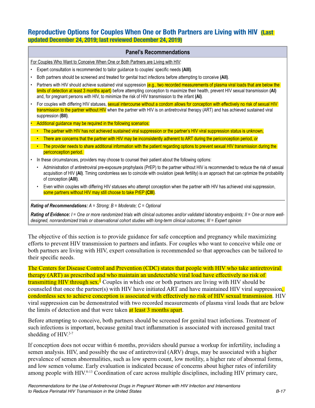 HIV/AIDS Guidelines