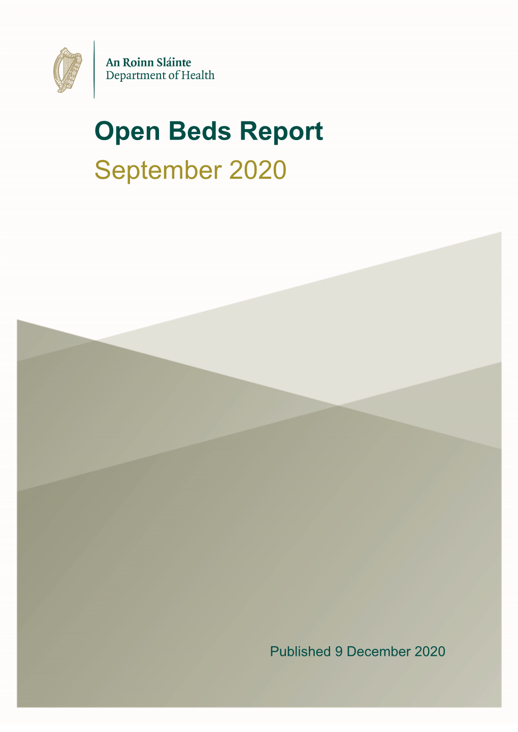 Open Beds Report September 2020