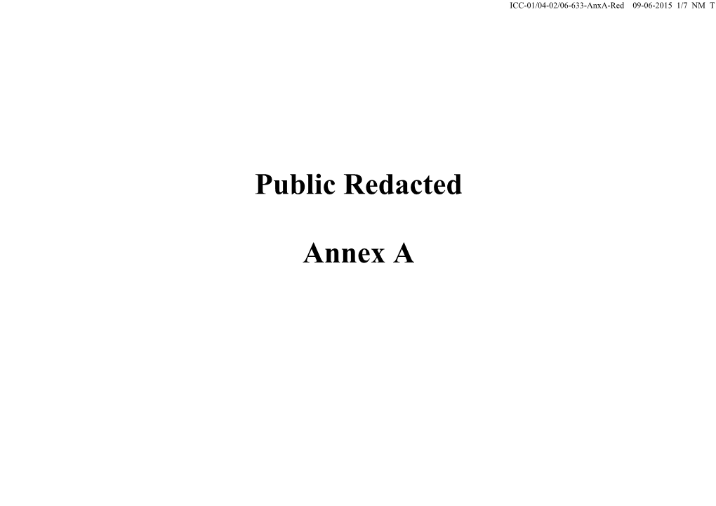 Public Redacted Annex A