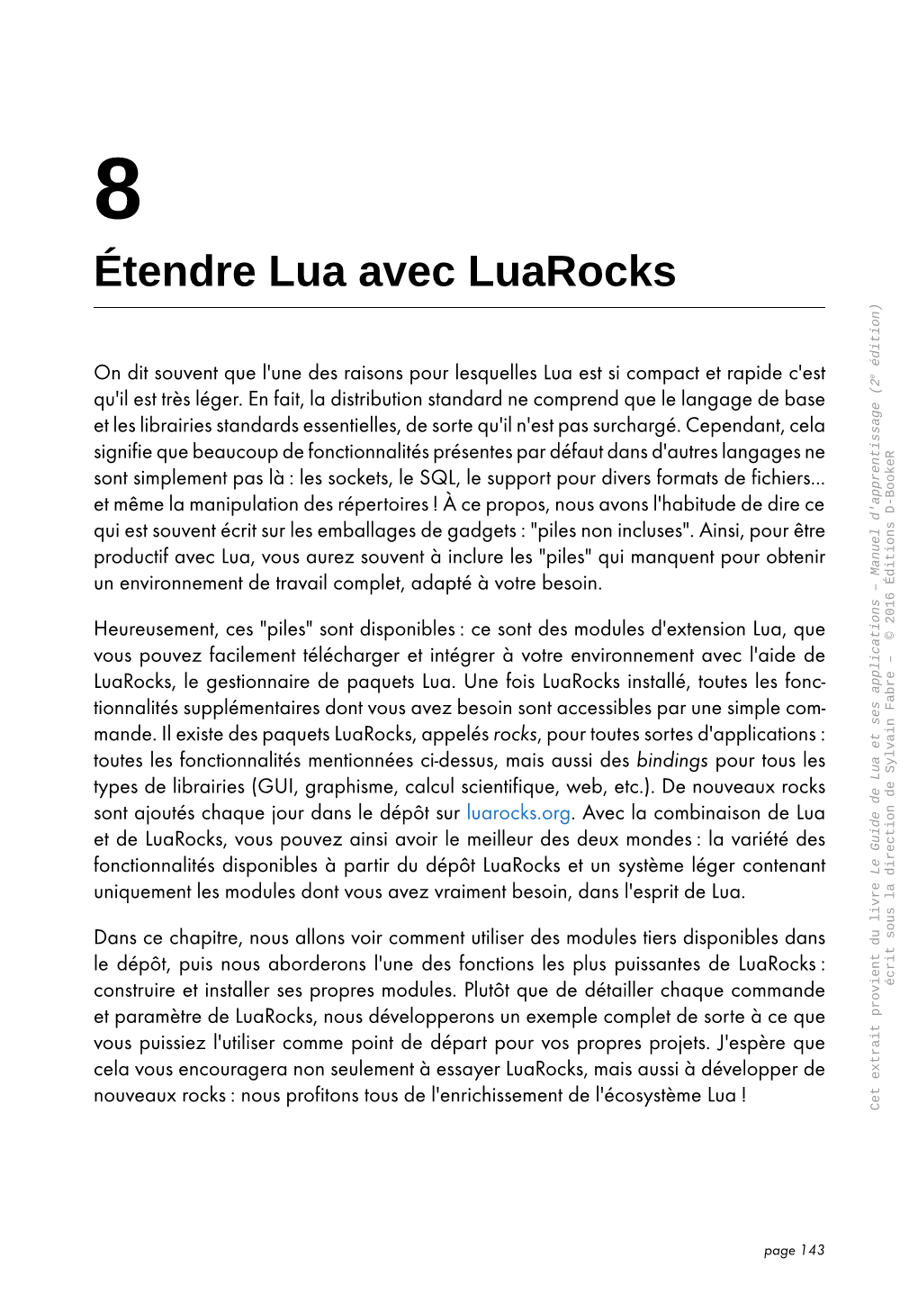 Étendre Lua Avec Luarocks