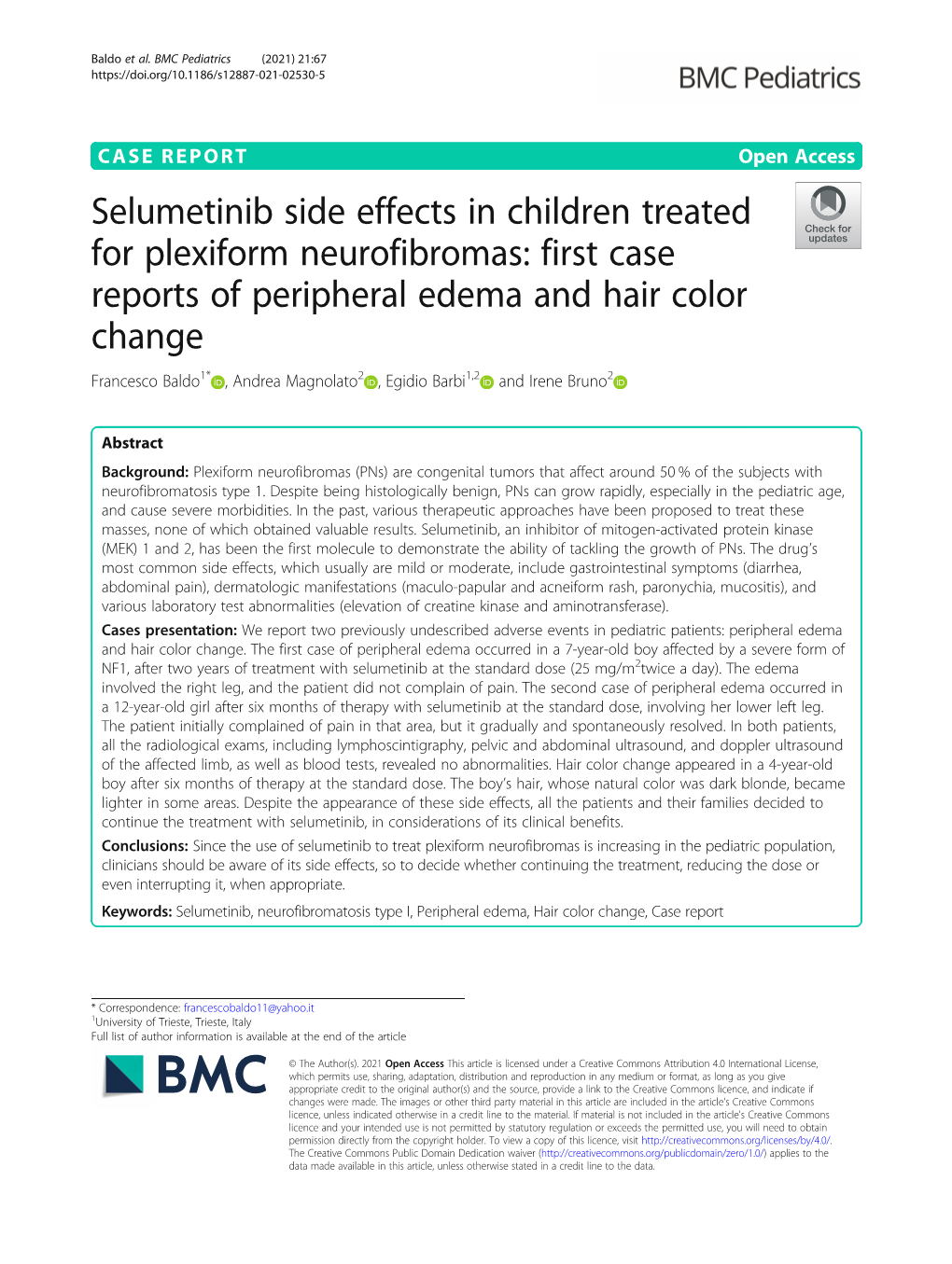 Selumetinib Side Effects in Children Treated for Plexiform Neurofibromas