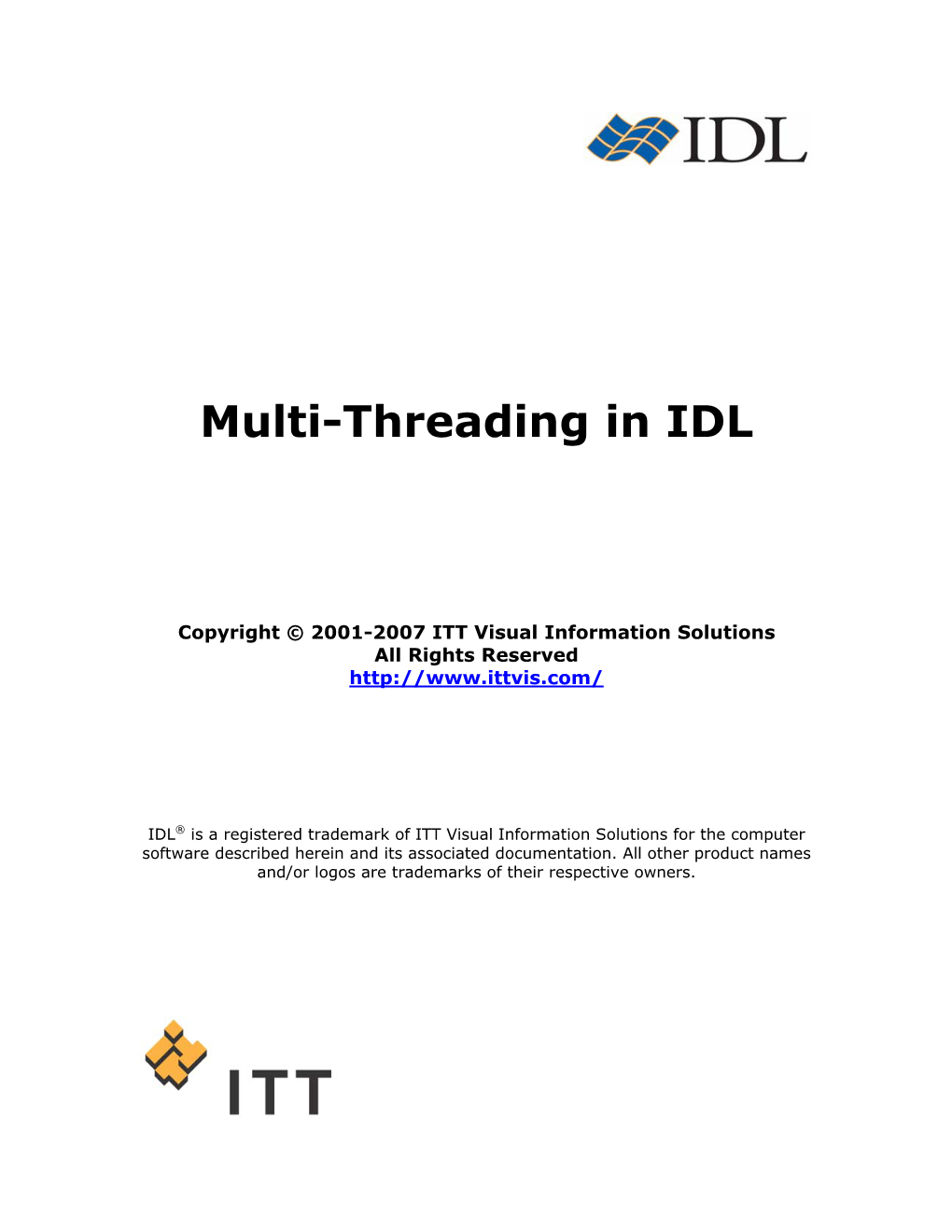 Multi-Threading in IDL