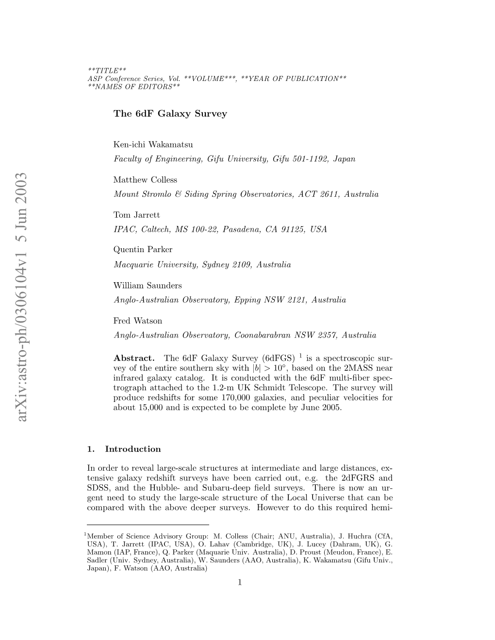 The 6Df Galaxy Survey Is a Very Eﬀective Means of Determining the True Mass Distribution in the Local Universe