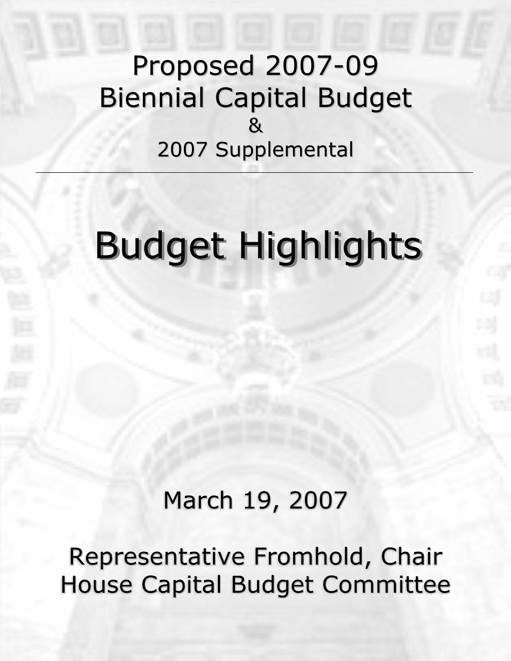 Budget Highlightshighlights