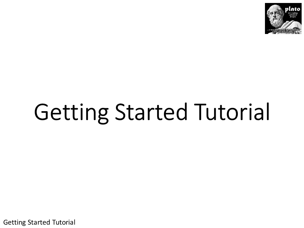 Getting Started Tutorial