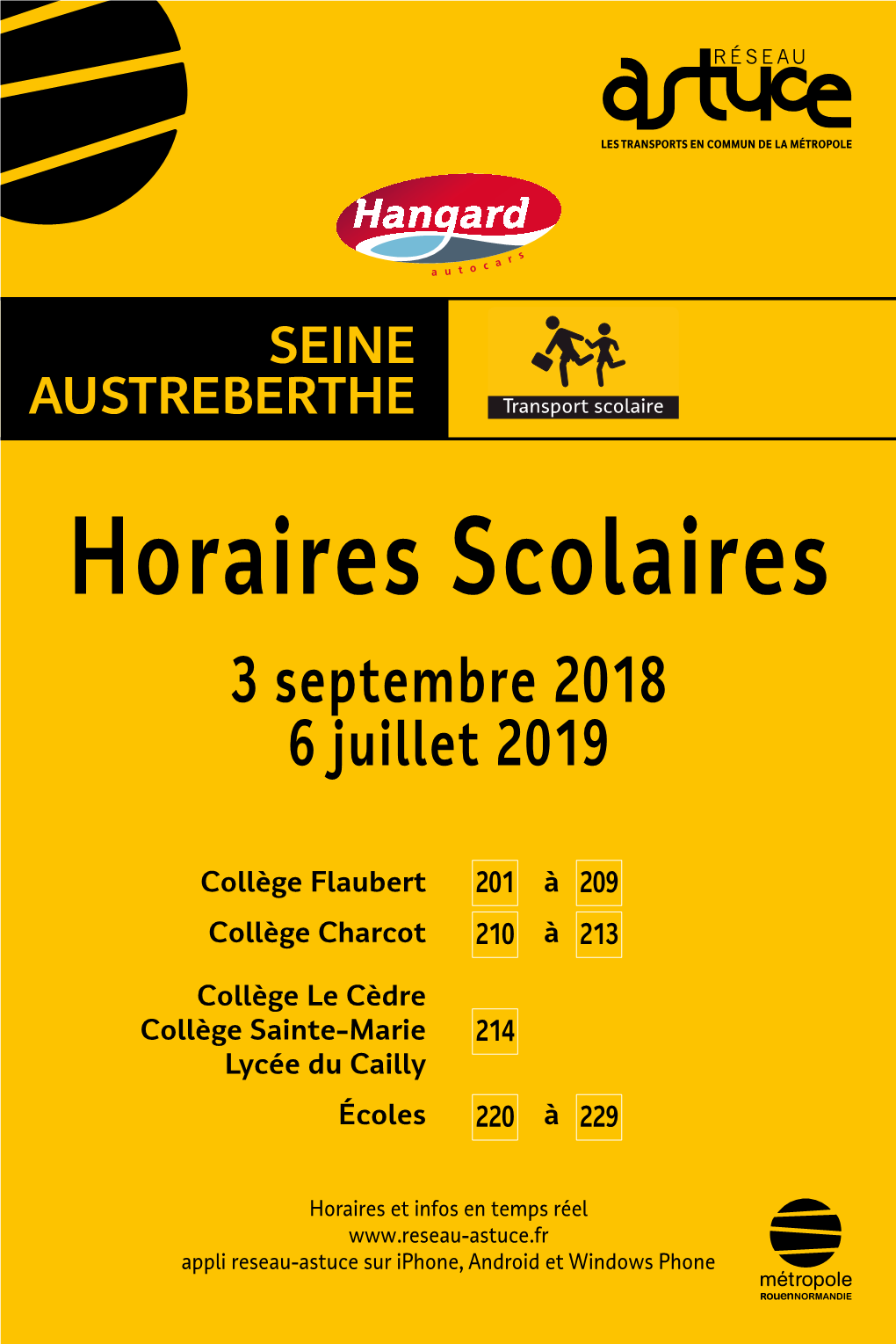 Horaires Scolaires 3 Septembre 2018 6 Juillet 2019