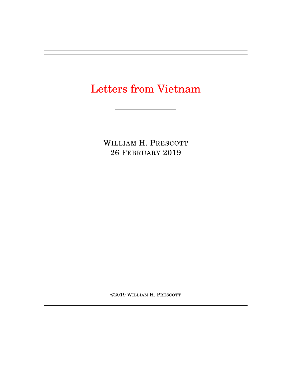 Letters from Vietnam