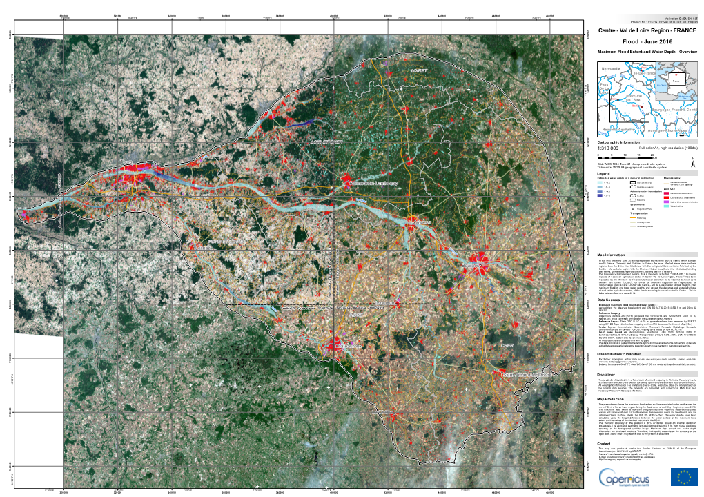 Centre - Val De Loire Region - FRANCE 0 0 0 0 3 3 5 5 Flood - June 2016