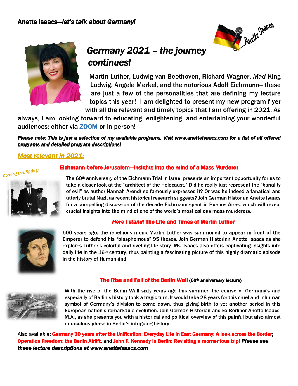 Germany 2021 – the Journey Continues!