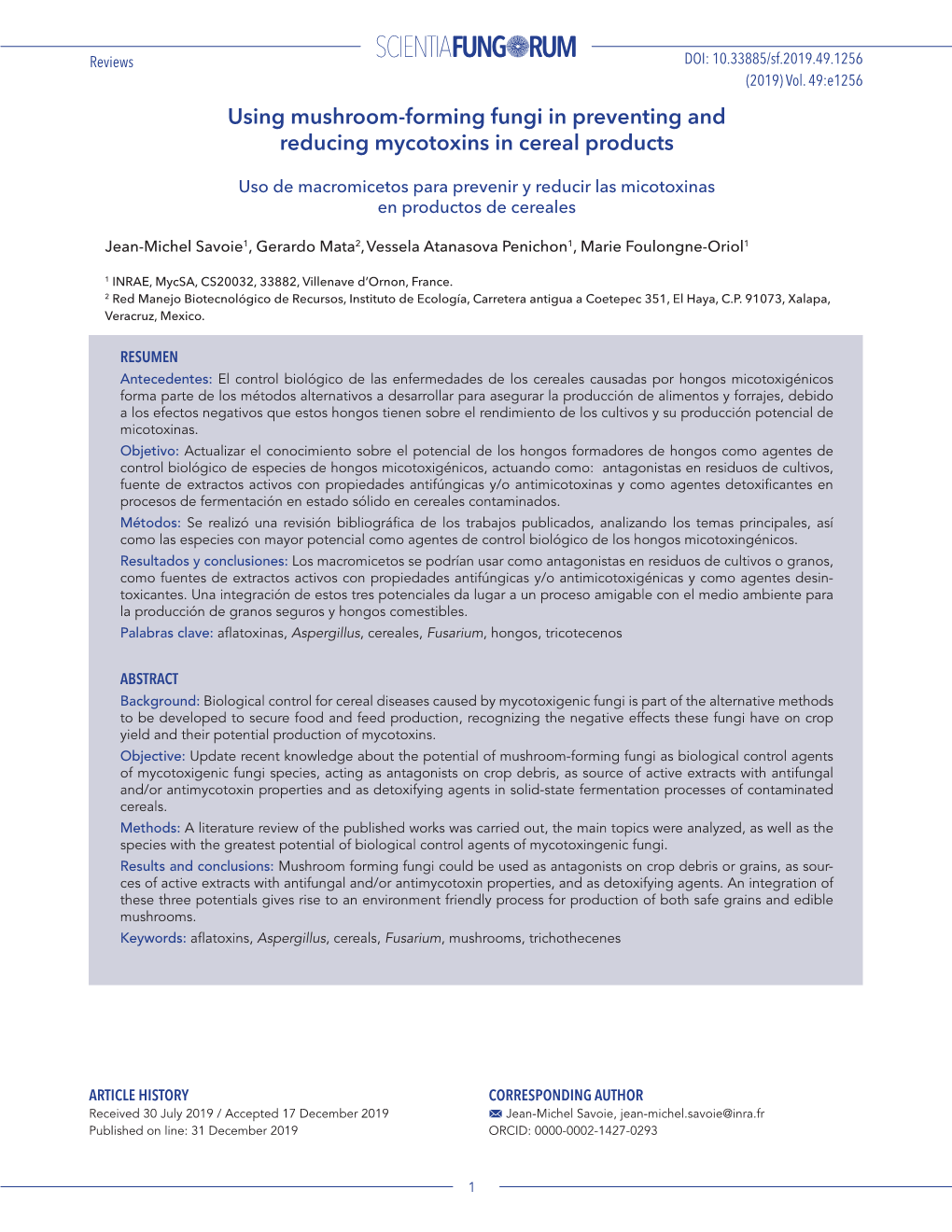 Using Mushroom-Forming Fungi in Preventing and Reducing Mycotoxins in Cereal Products