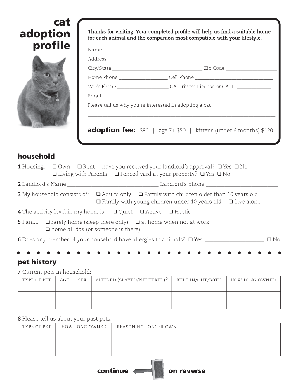 Cat Adoption Profile