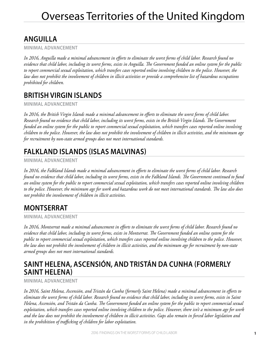 Overseas Territories of the United Kingdom