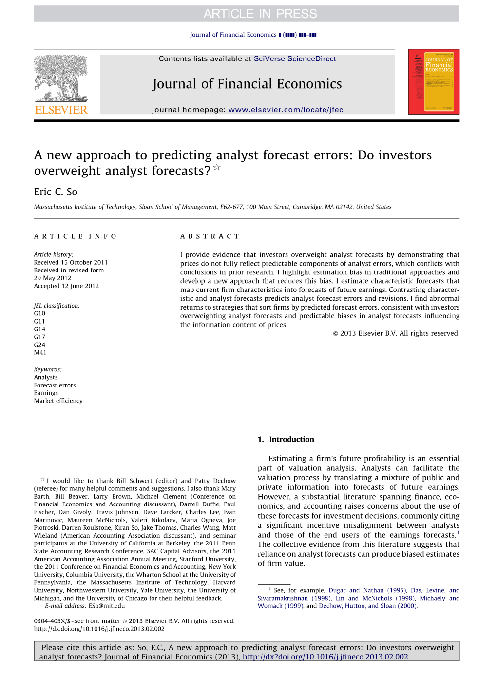 A New Approach to Predicting Analyst Forecast Errors: Do Investors Overweight Analyst Forecasts?$