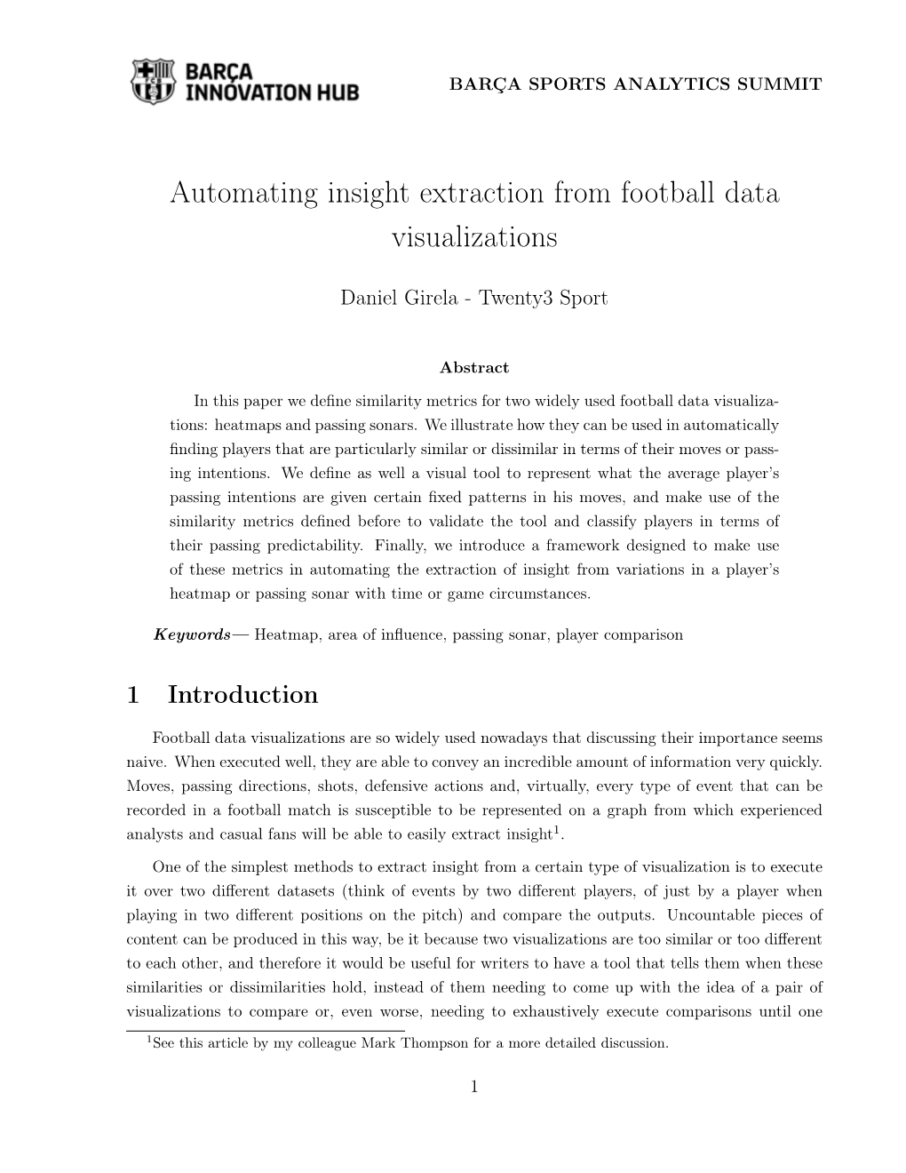 Automating Insight Extraction from Football Data Visualizations