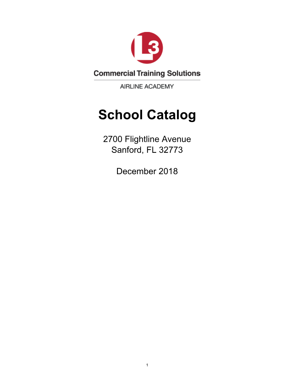 School Catalog