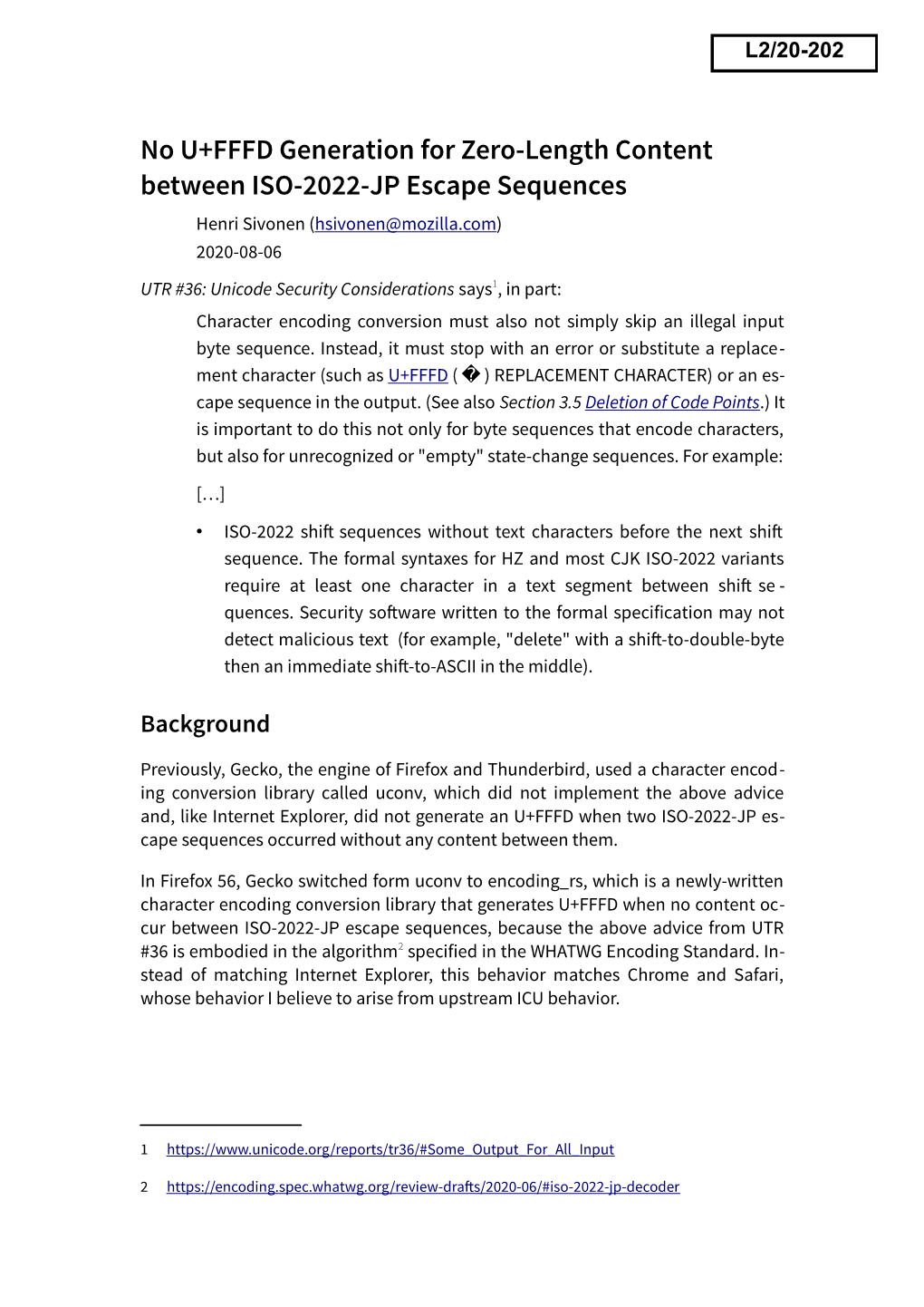 No U+FFFD Generation for Zero-Length Content Between ISO-2022-JP Escape Sequences