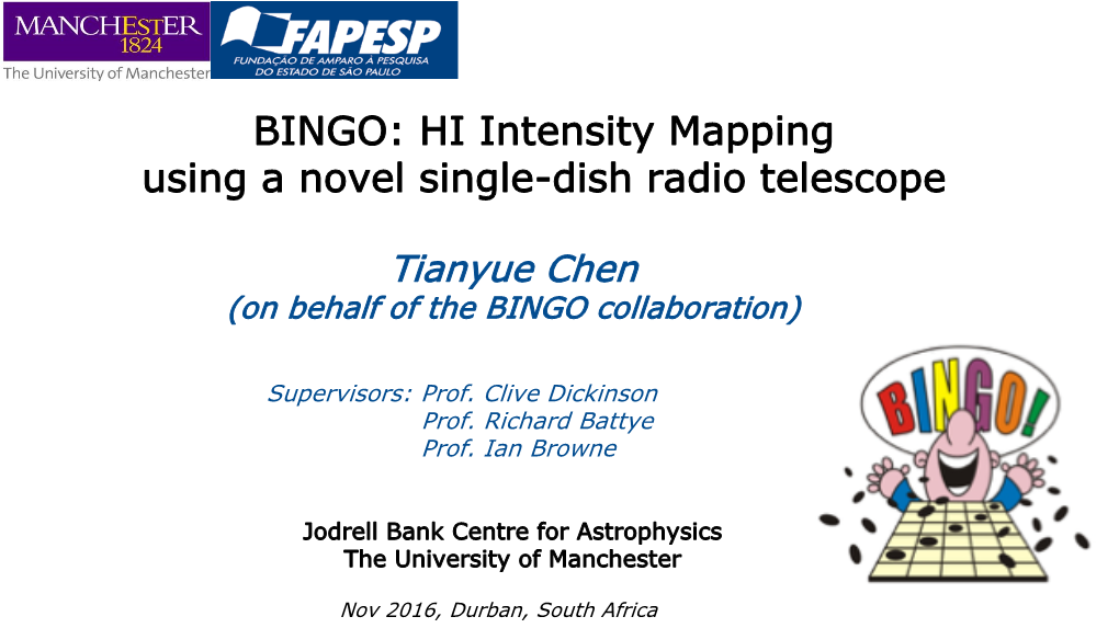BINGO: HI Intensity Mapping Using a Novel Single-Dish Radio Telescope
