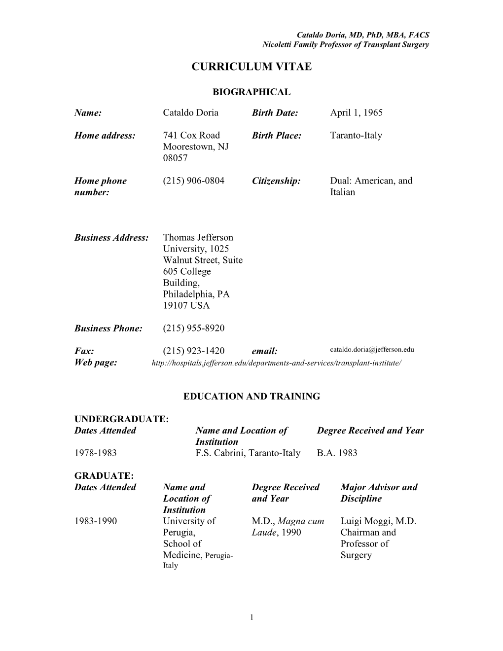 Cataldo Doria CV.Pdf