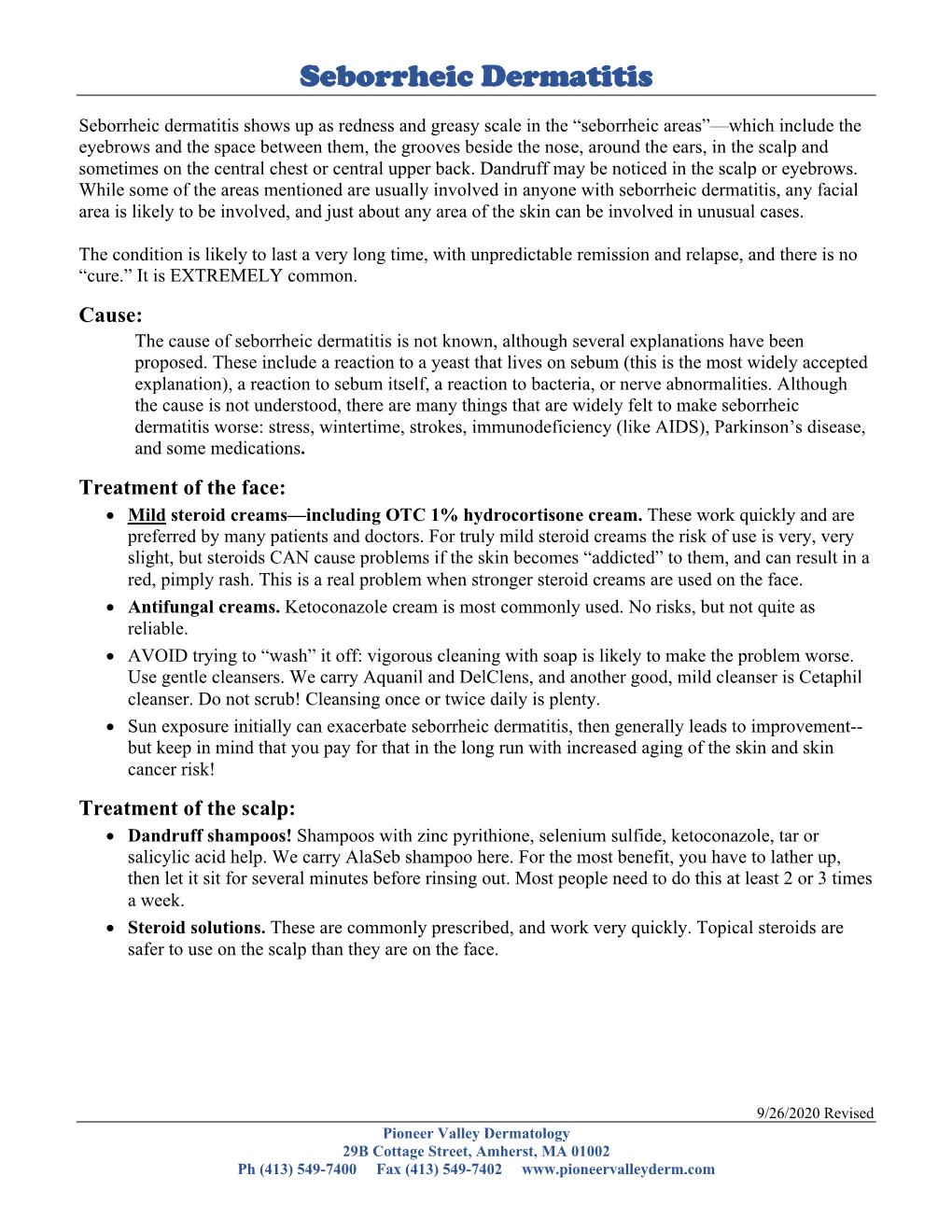 Seborrheic Dermatitis