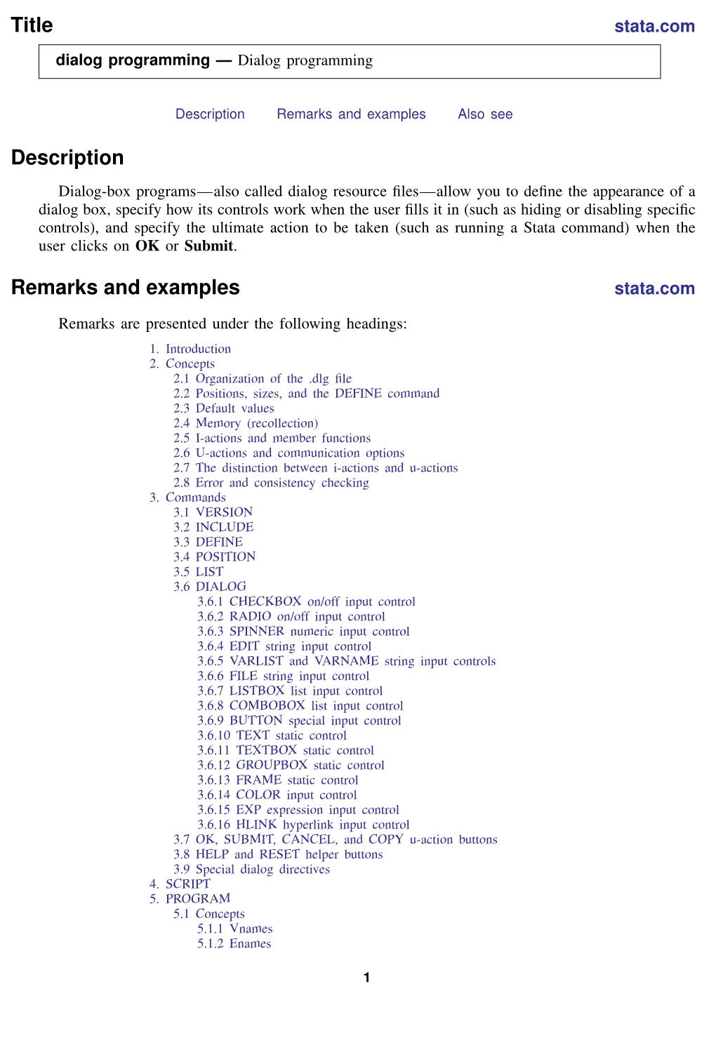 Dialog Programming — Dialog Programming