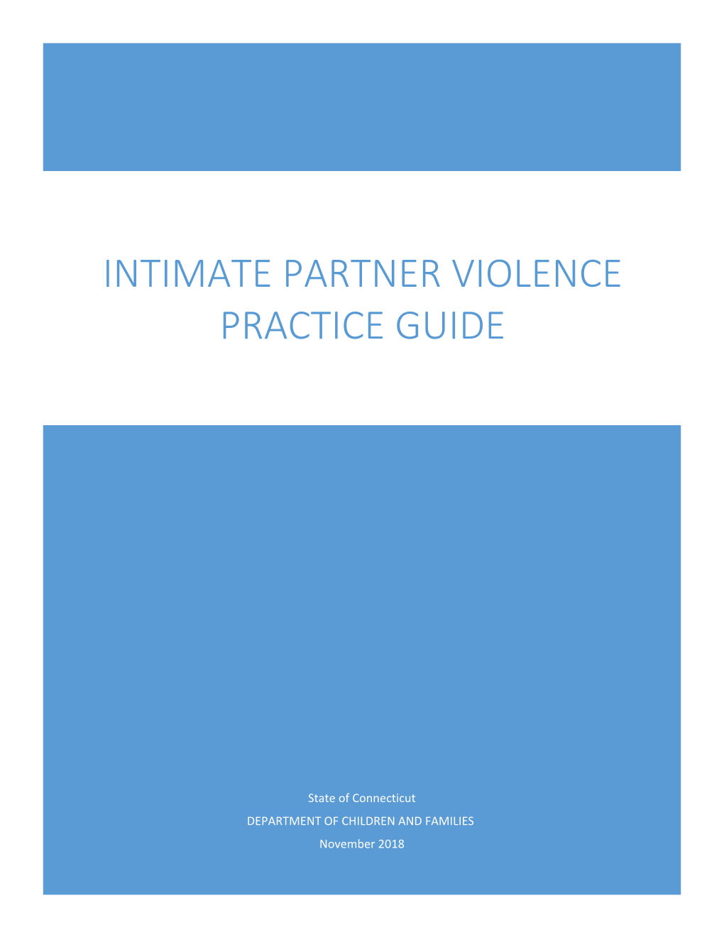 Intimate Partner Violence Practice Guide