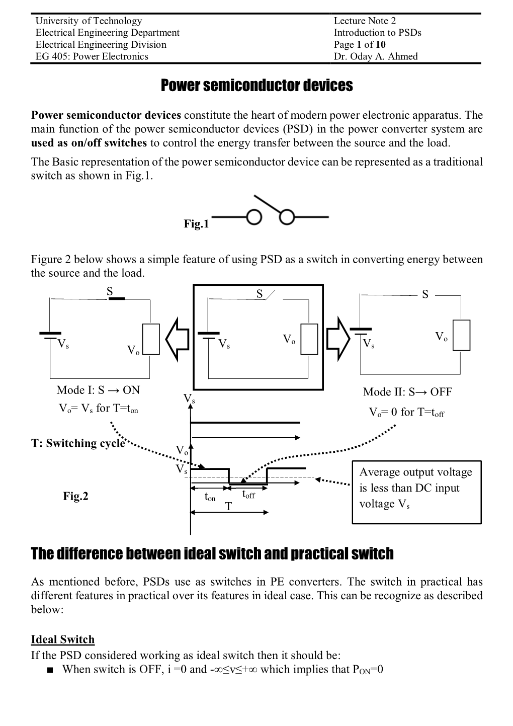 Power Semiconductor Devices the Difference