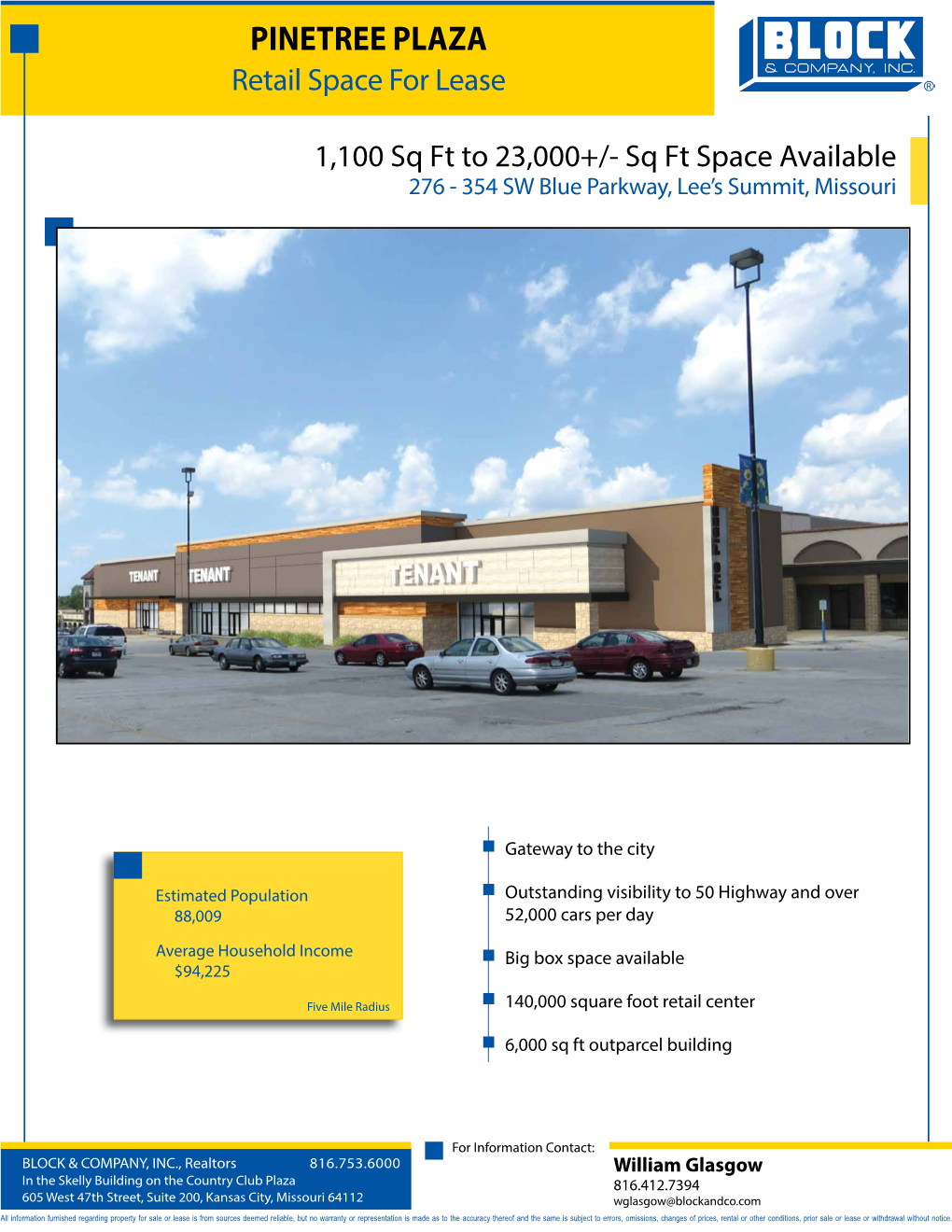 PINETREE PLAZA Retail Space for Lease