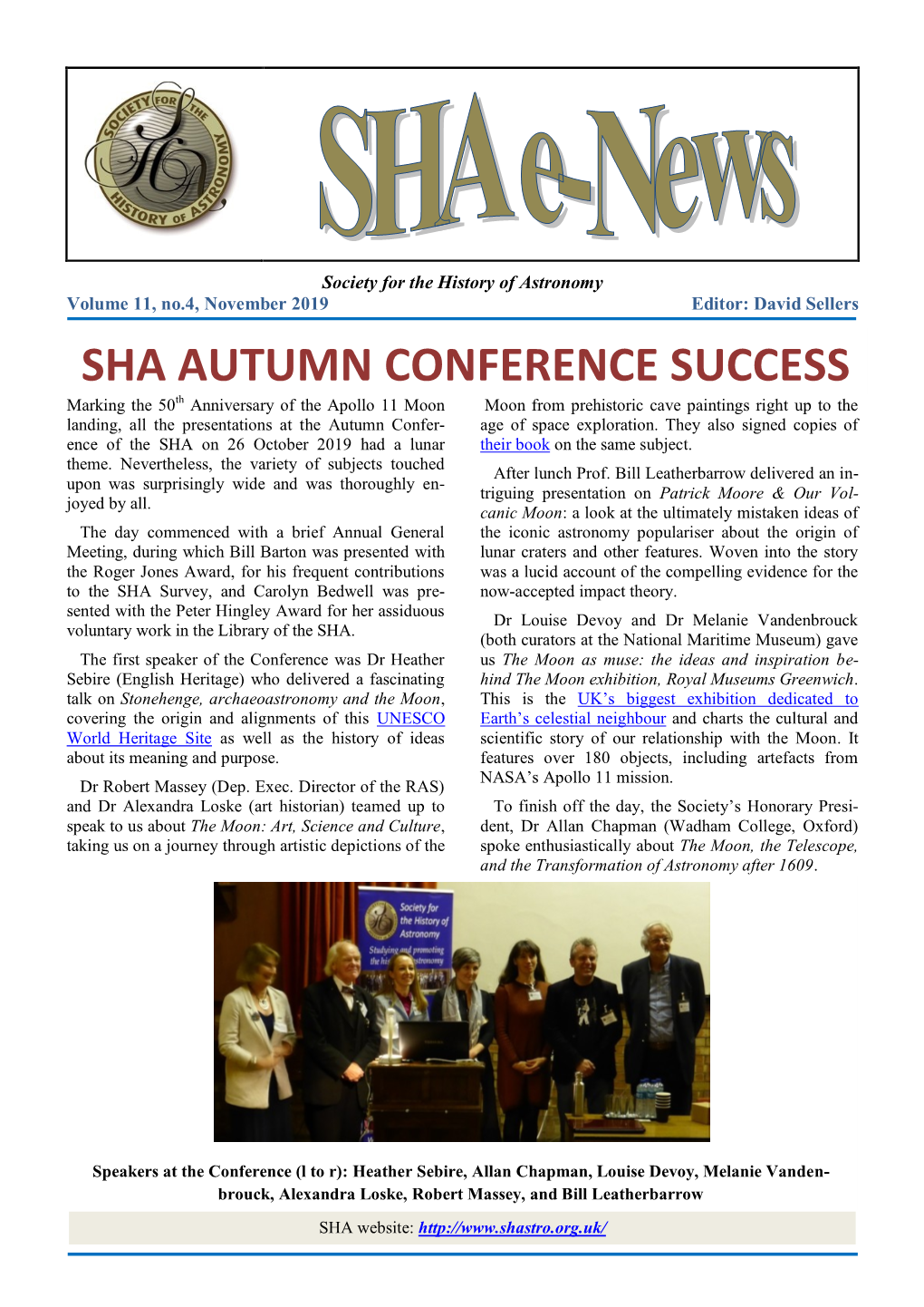 Sha Autumn Conference Success