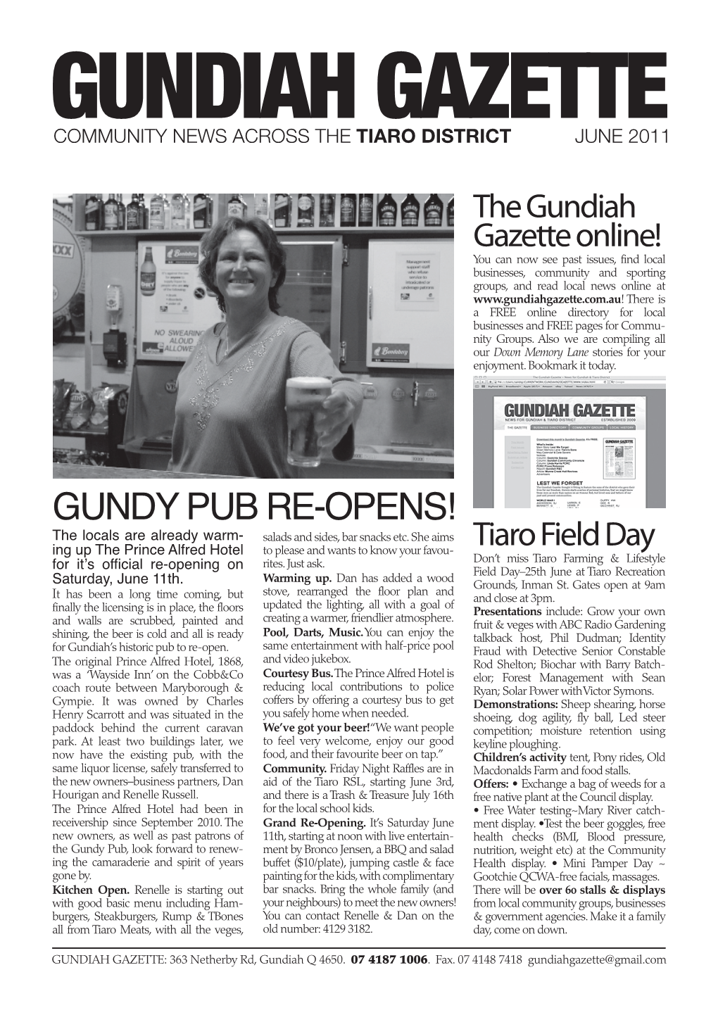 GUNDY PUB RE-OPENS! the Locals Are Already Warm- Salads and Sides, Bar Snacks Etc