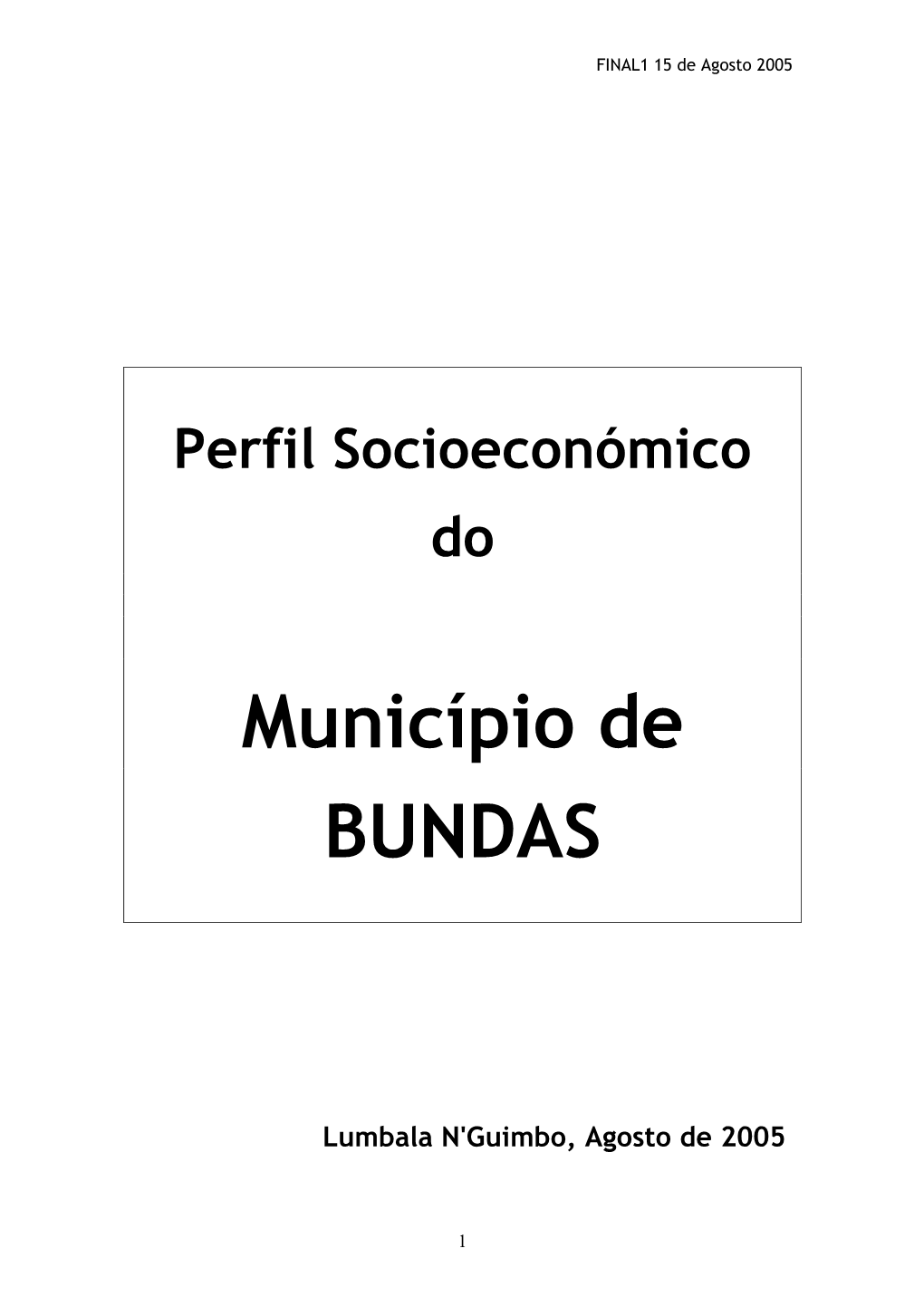 Município De BUNDAS