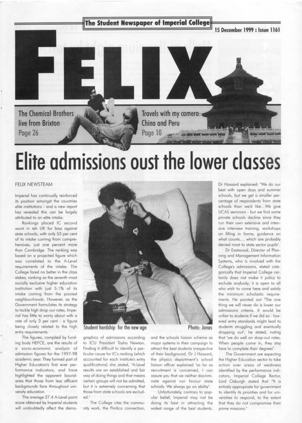 Felix Issue 1131, 1999