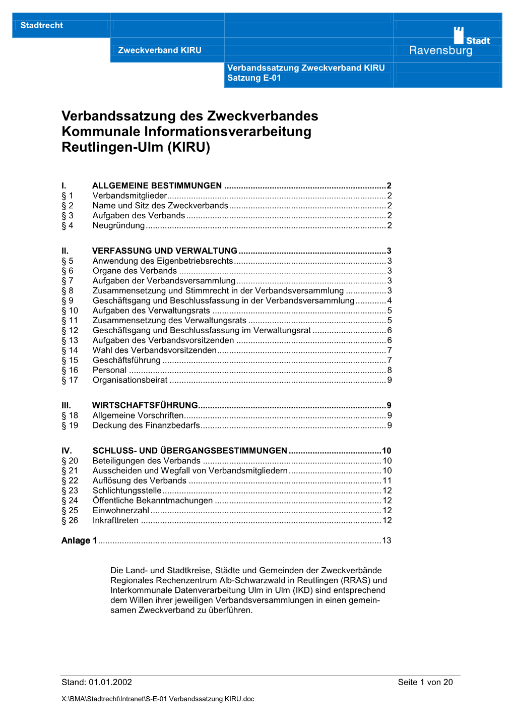 Kommunale Informationsverarbeitung Reutlingen-Ulm (KIRU)