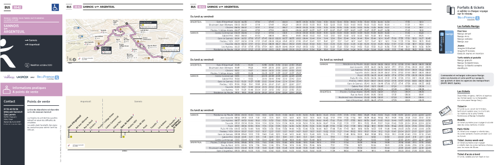 SANNOIS ARGENTEUIL Forfaits & Tickets