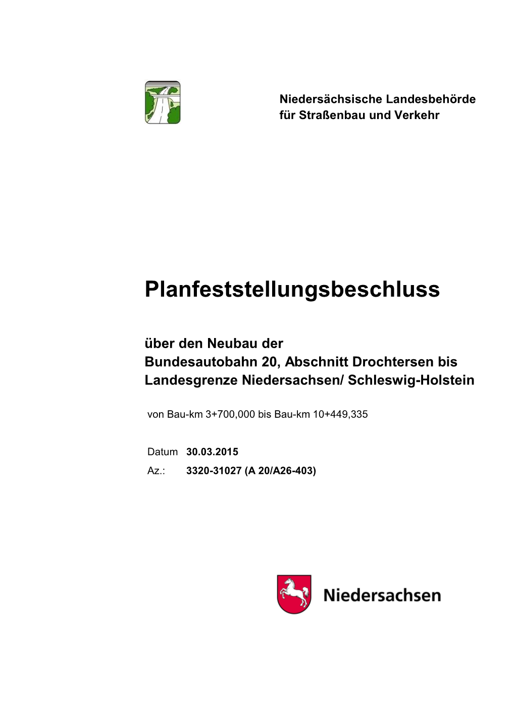 Planfeststellungsbeschluss