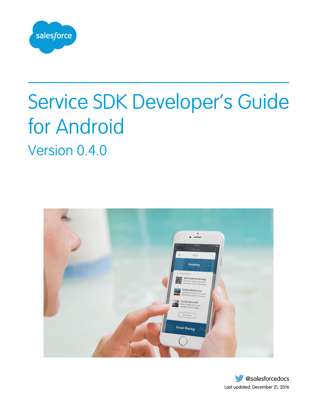 Service SDK Developer's Guide for Android