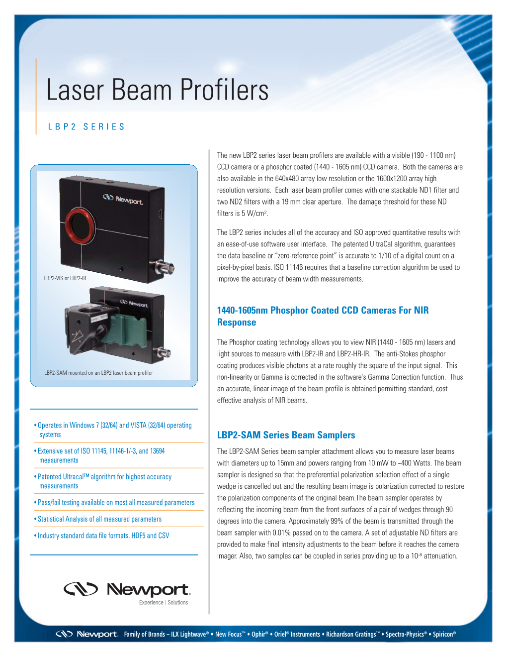 Laser Beam Profilers