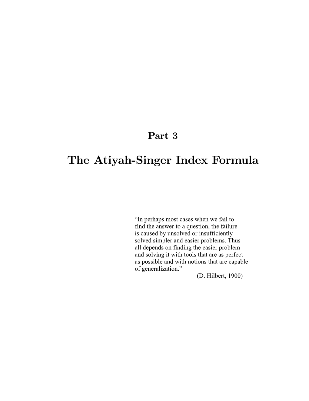 The Atiyah-Singer Index Formula