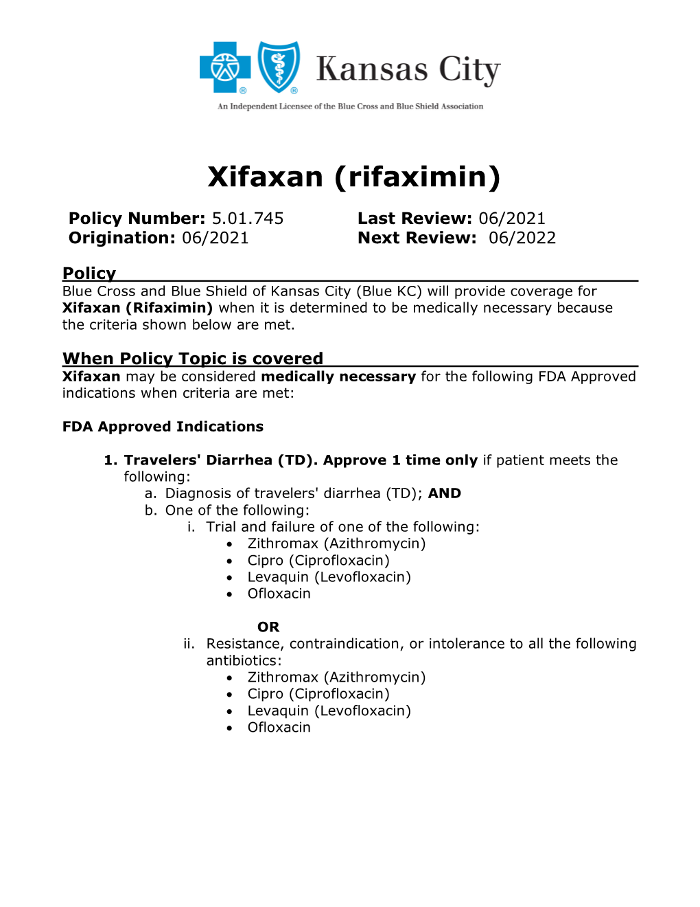 Xifaxan (Rifaximin)