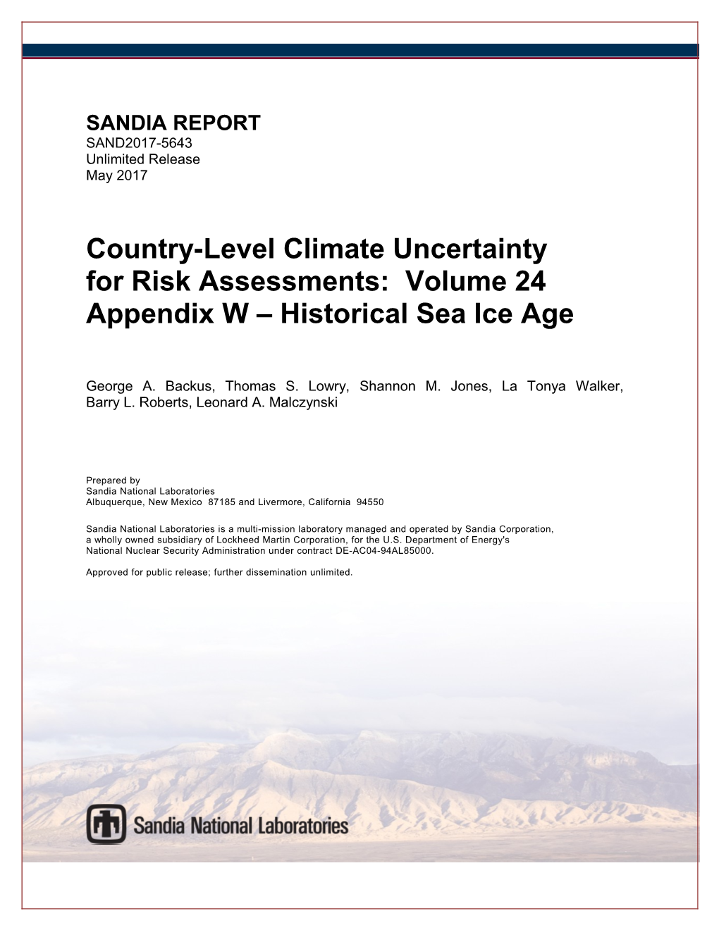 Country-Level Climate Uncertainty