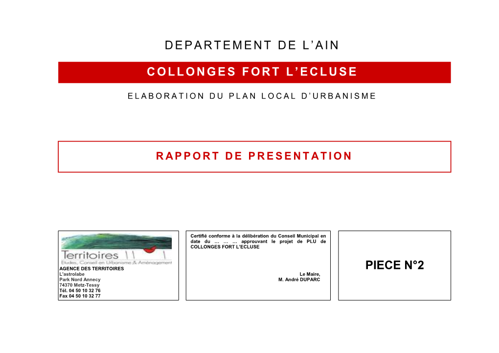 Departement De L‟Ain