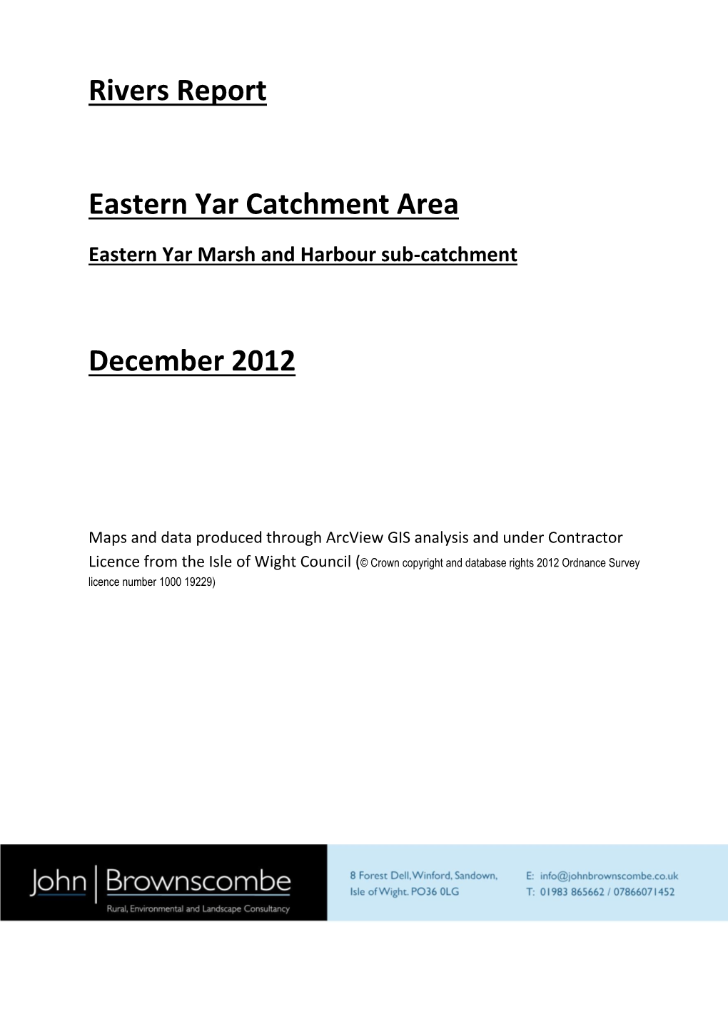 Eastern Yar Marsh and Harbour Sub-Catchment