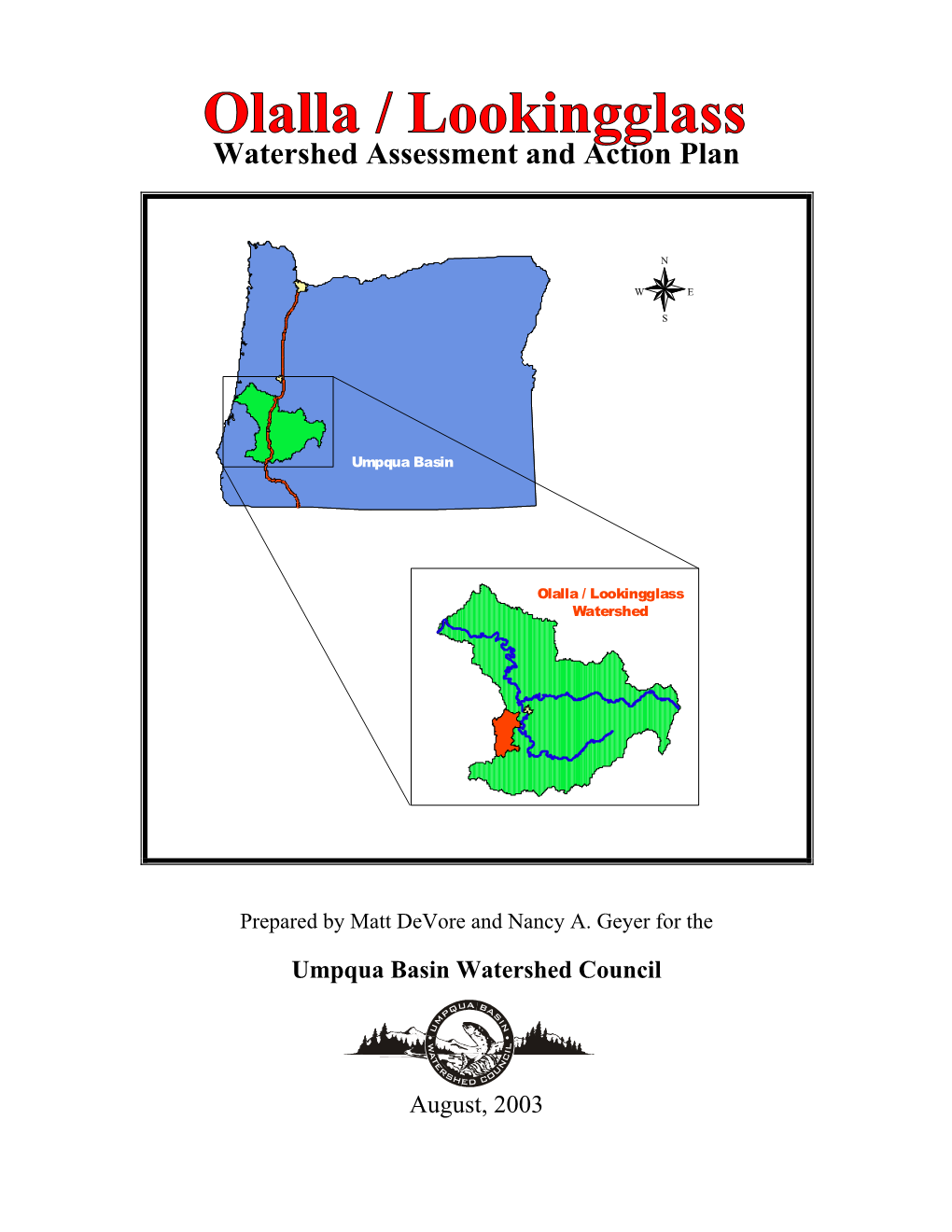 Olalla / Lookingglass Watershed Assessment and Action Plan